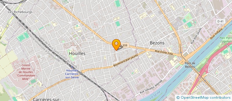 localisation de l'entreprise SCI LUNA 2008  HOUILLES