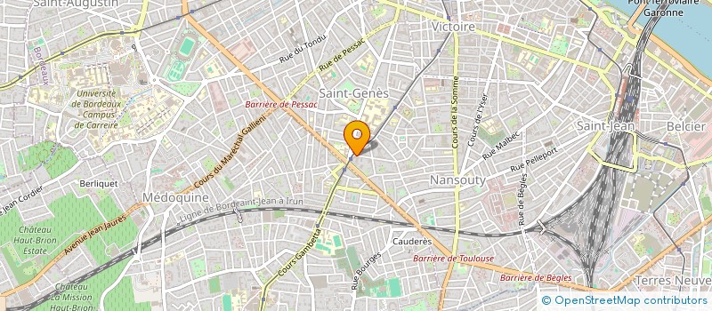 localisation de l'entreprise SCI LUNA  BORDEAUX