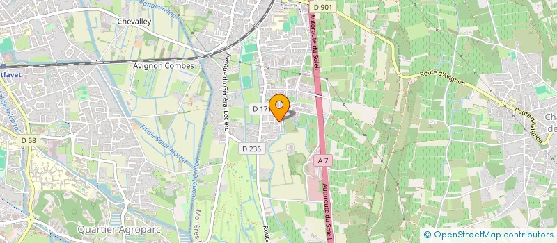 localisation de l'entreprise SCI LUNA  MORIERES-LES-AVIGNON