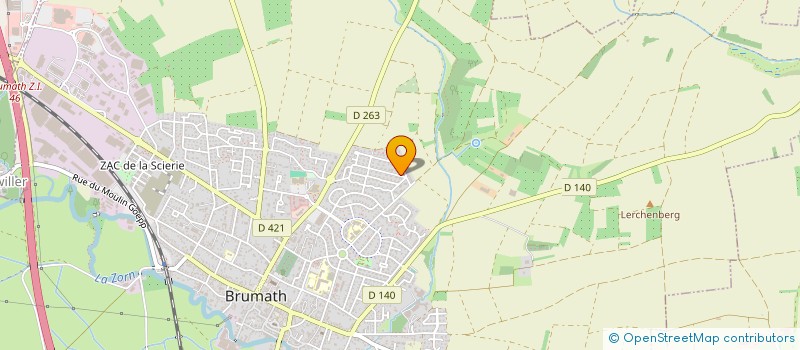 localisation de l'entreprise SCI LUNA  BRUMATH