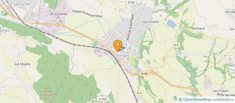 localisation de l'entreprise SCI LUNA à CHORGES