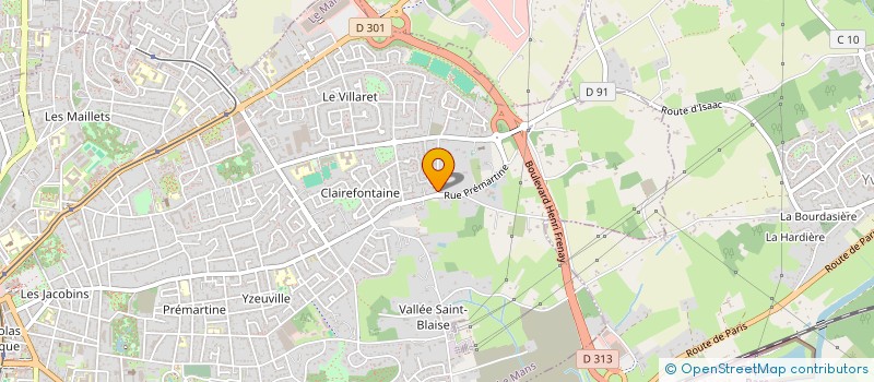 localisation de l'entreprise SCI LUNA  LE MANS