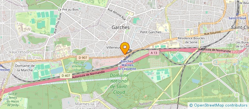 localisation de l'entreprise SCI LUNA à GARCHES