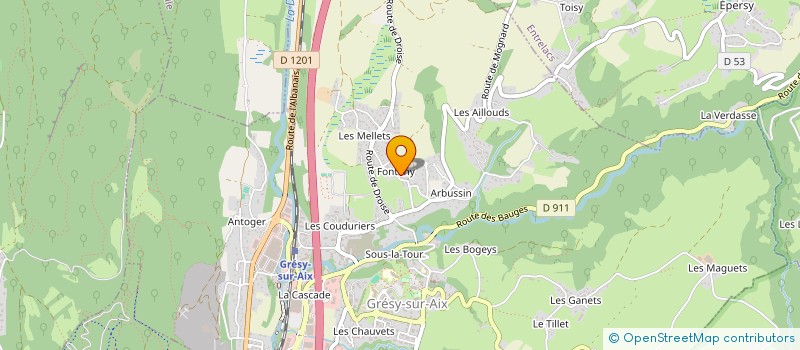 localisation de l'entreprise SCI LUNA  GRESY-SUR-AIX