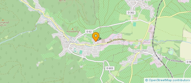 localisation de l'entreprise SCI LUNA  ANDLAU