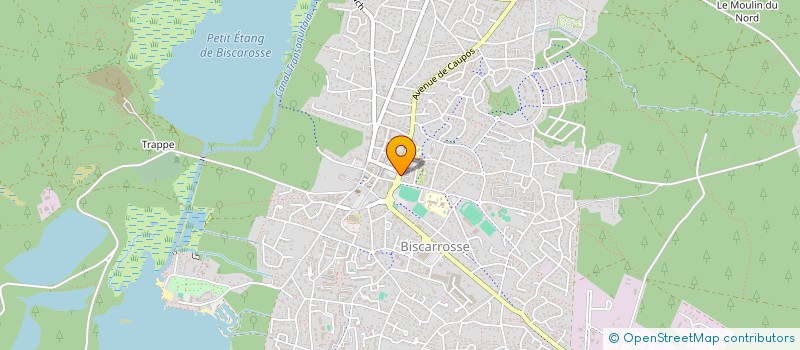 localisation de l'entreprise SCI LUNACAS  BISCARROSSE