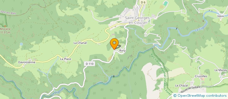 localisation de l'entreprise SCI LUNAIS  SAINT-GEORGES-EN-COUZAN