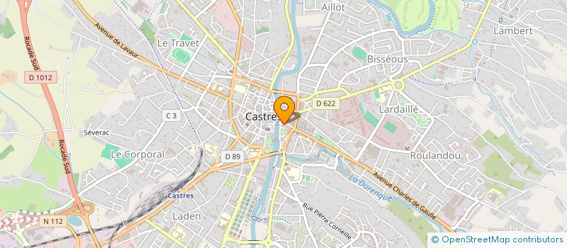 localisation de l'entreprise SCI LUNAMENO  CASTRES