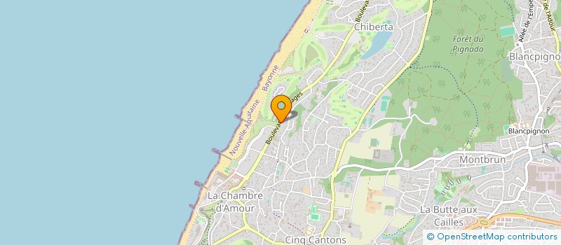 localisation de l'entreprise SCI LUNARITZ  ANGLET