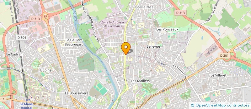 localisation de l'entreprise SCI LUNE  COULAINES