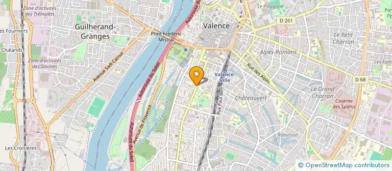localisation de l'entreprise SCI LUNE à VALENCE