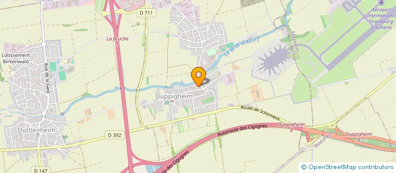 localisation de l'entreprise SCI LUNE  DUPPIGHEIM