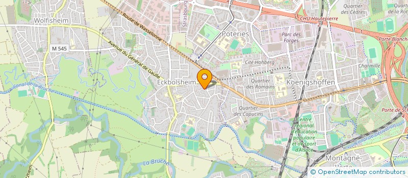 localisation de l'entreprise SCI LUNECO  ECKBOLSHEIM