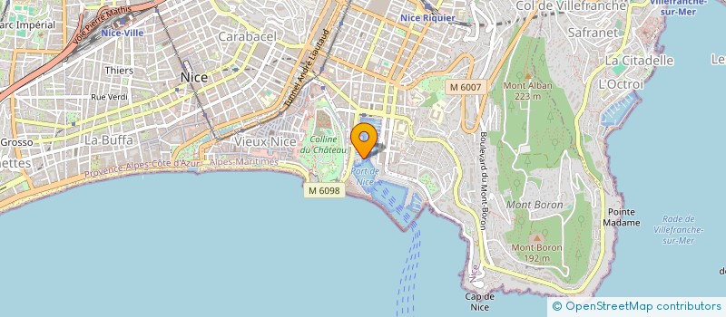 localisation de l'entreprise SCI LUNEL à NICE