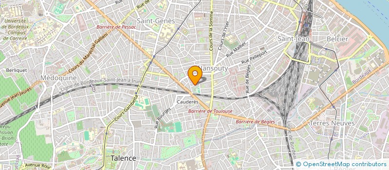 localisation de l'entreprise SCI LUNEL  BORDEAUX