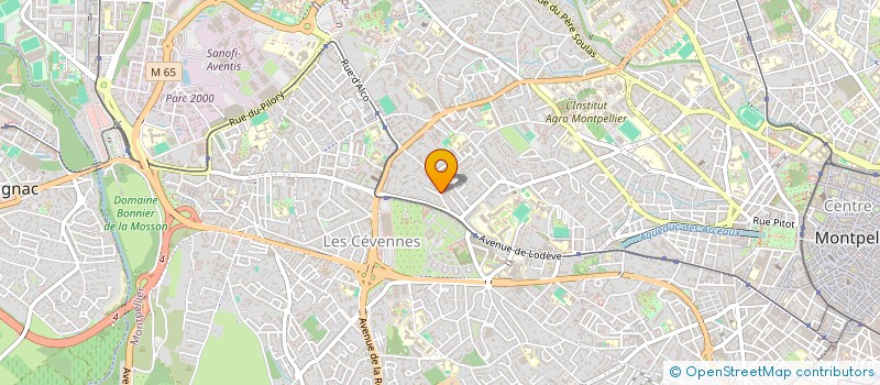 localisation de l'entreprise SCI LUNEL PROTHESE à MONTPELLIER