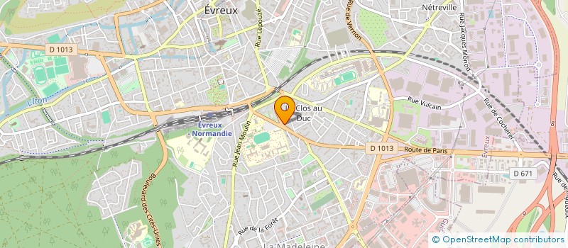 localisation de l'entreprise SCI LUNI  EVREUX