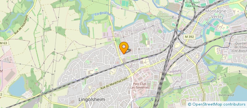 localisation de l'entreprise SCI LUNIA  LINGOLSHEIM