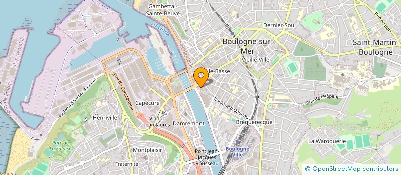 localisation de l'entreprise SCI LUNIC  BOULOGNE SUR MER