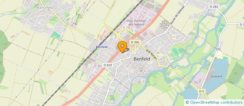 localisation de l'entreprise SCI LUNIC  BENFELD