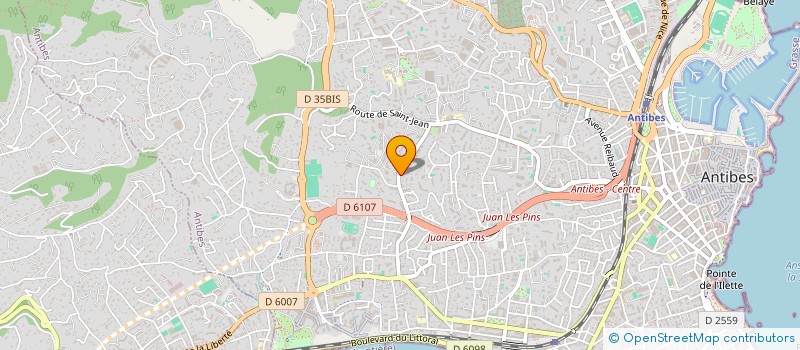 localisation de l'entreprise SCI LUNIC à ANTIBES
