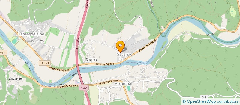 localisation de l'entreprise SCI LUNICE  LAMAGDELAINE