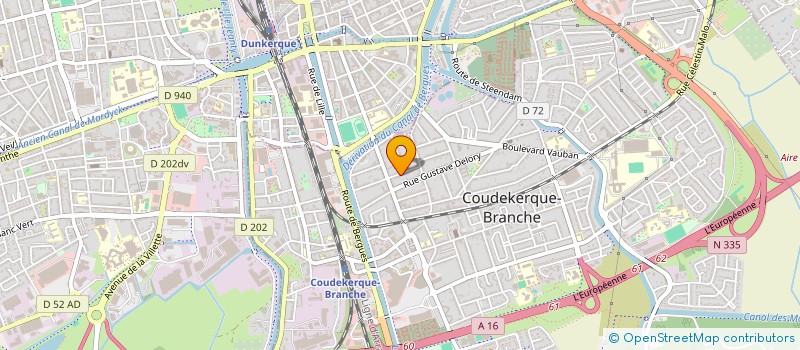 localisation de l'entreprise SCI LUNIQUE  COUDEKERQUE-BRANCHE