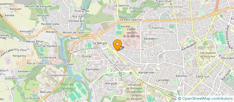 localisation de l'entreprise SCI LUNVEN  BREST