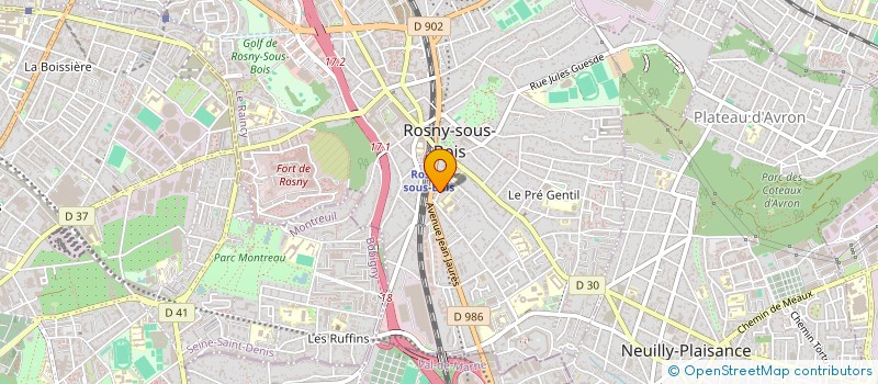 localisation de l'entreprise SCI LUPAG à ROSNY-SOUS-BOIS
