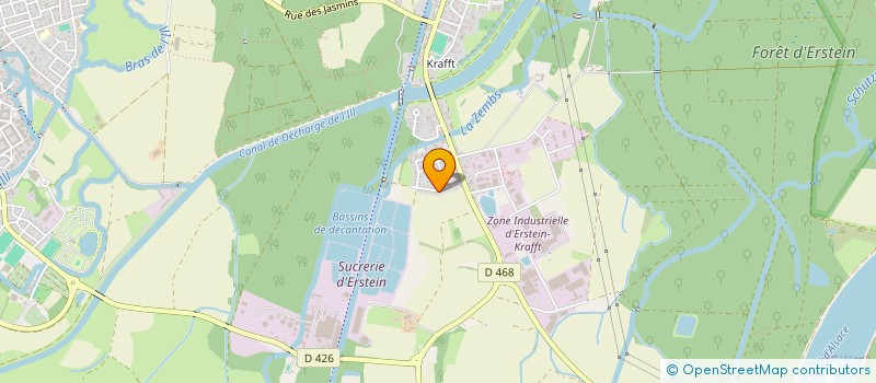 localisation de l'entreprise SCI LUPIN  ERSTEIN