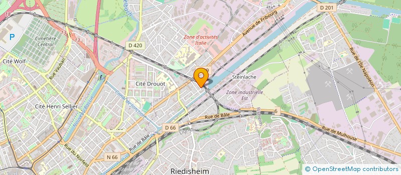 localisation de l'entreprise SCI LUPIOT  RIEDISHEIM