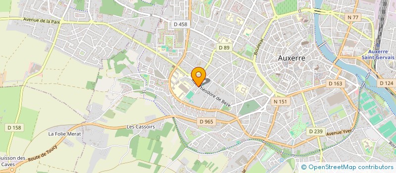 localisation de l'entreprise SCI LUPIOUVAL à AUXERRE