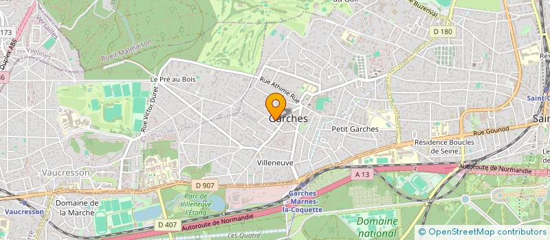 localisation de l'entreprise SCI LUPITA à GARCHES