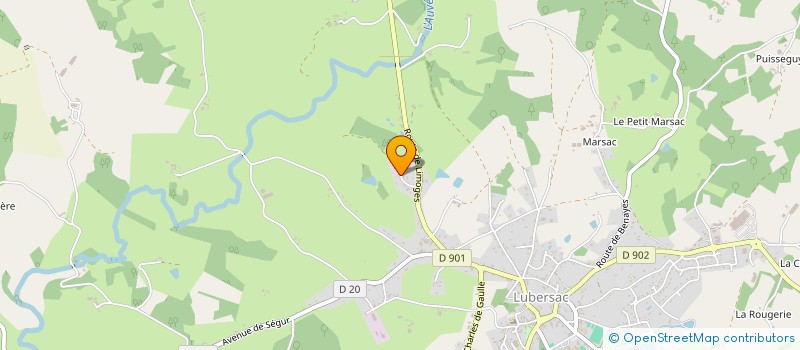 localisation de l'entreprise SCI LUPOM  LUBERSAC