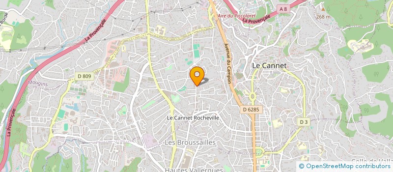 localisation de l'entreprise SCI LUPPINO à LE CANNET