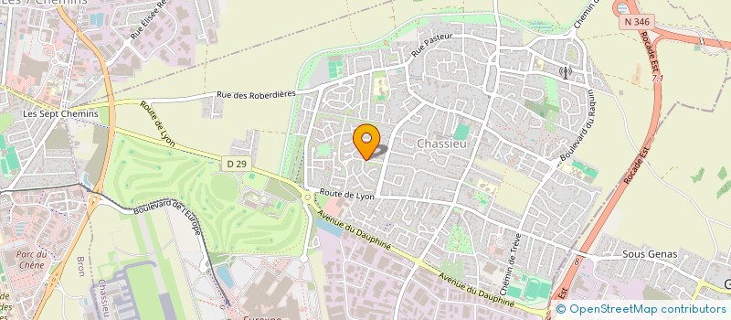 localisation de l'entreprise SCI LUPUCE  CHASSIEU