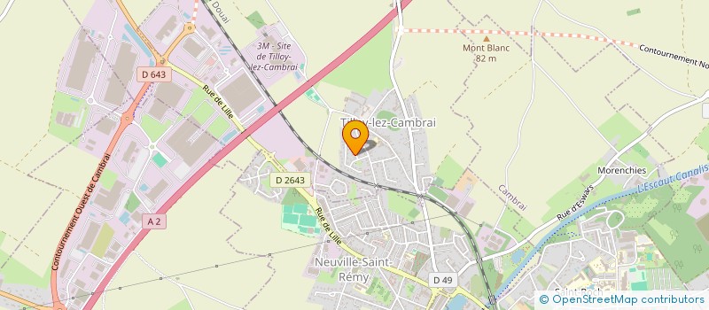 localisation de l'entreprise SCI LUQUENT  TILLOY-LEZ-CAMBRAI