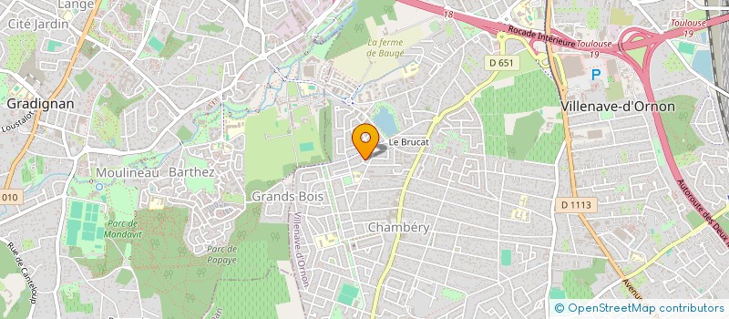 localisation de l'entreprise SCI LUQUET à VILLENAVE-D'ORNON