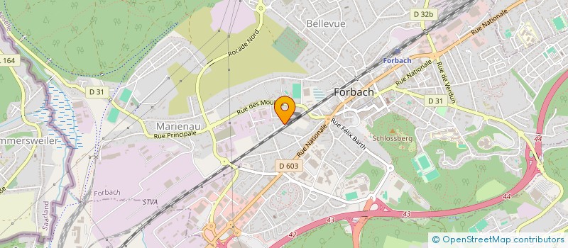 localisation de l'entreprise SCI LURE  FORBACH