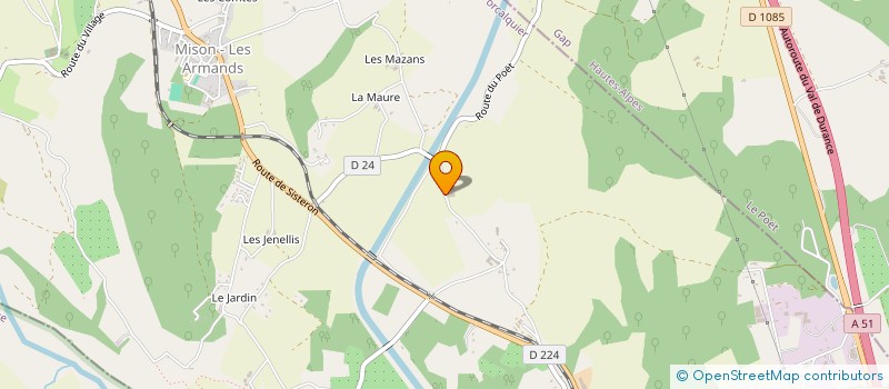 localisation de l'entreprise SCI LURE ET LUBERON  BEVONS