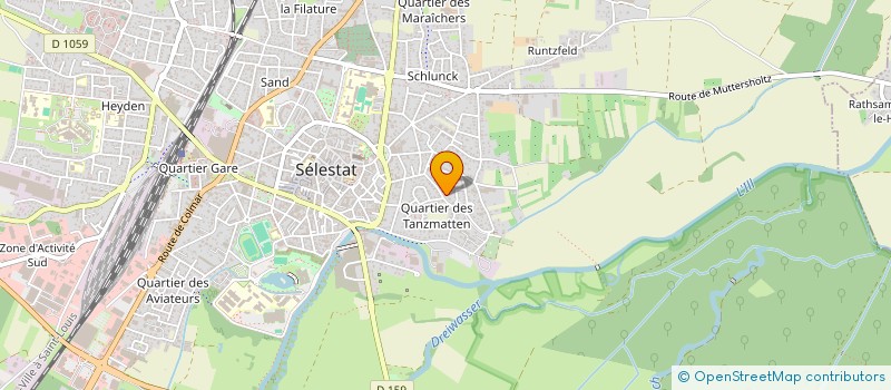 localisation de l'entreprise SCI LUROMA  SELESTAT