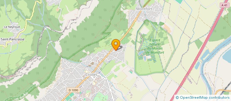 localisation de l'entreprise SCI LUSAMABA  CROLLES