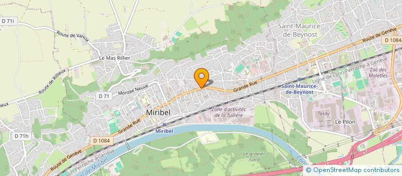localisation de l'entreprise SCI LUSAN à MIRIBEL