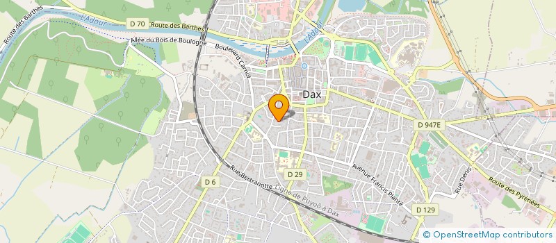 localisation de l'entreprise SCI LUSCAN à DAX