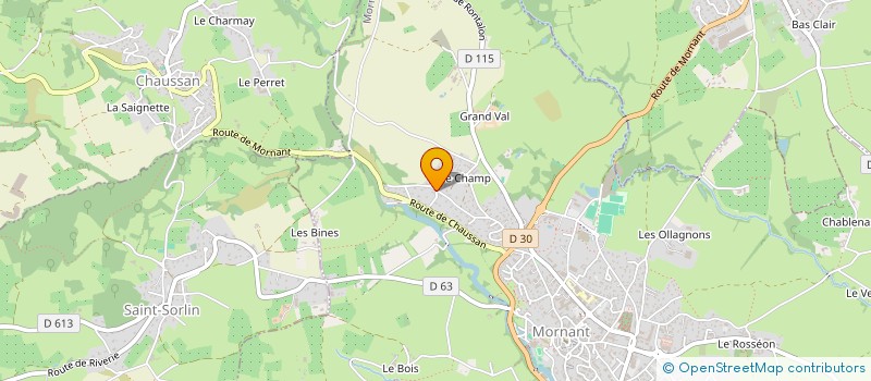 localisation de l'entreprise SCI LUSEDOLI  MORNANT