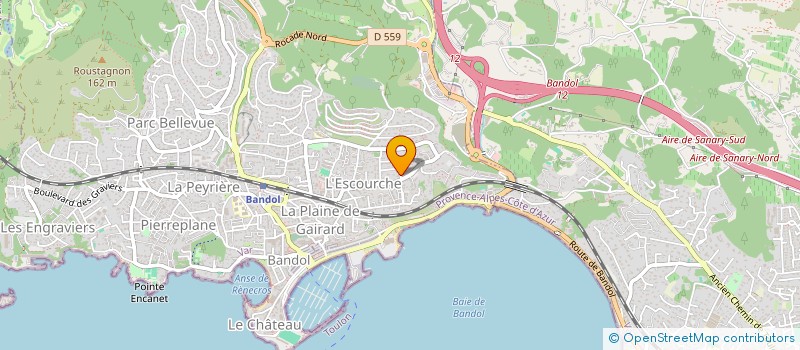 localisation de l'entreprise SCI LUSIDAN à BANDOL