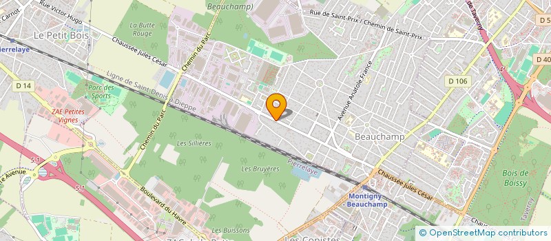 localisation de l'entreprise SCI LUSOMASE  BEAUCHAMP