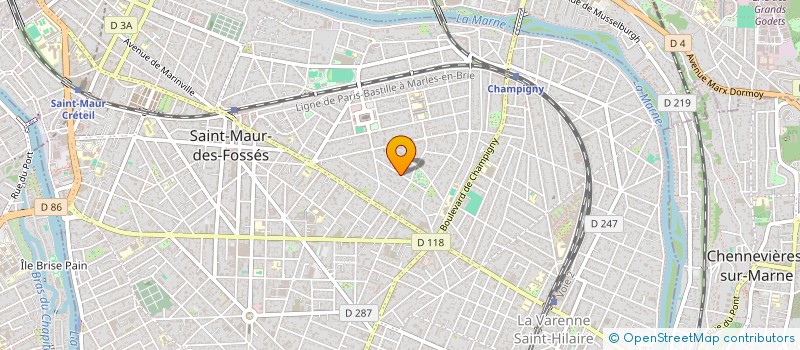 localisation de l'entreprise SCI LUSSAC à SAINT-MAUR-DES-FOSSES