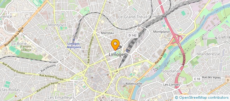 localisation de l'entreprise SCI LUSSAC à LIMOGES
