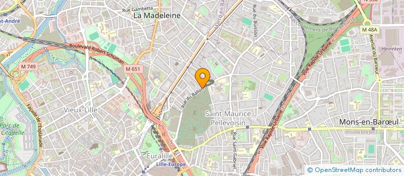 localisation de l'entreprise SCI LUSSAC MADELEINE à LA MADELEINE